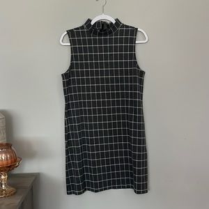 Paraphrase mock neck sleeveless dress